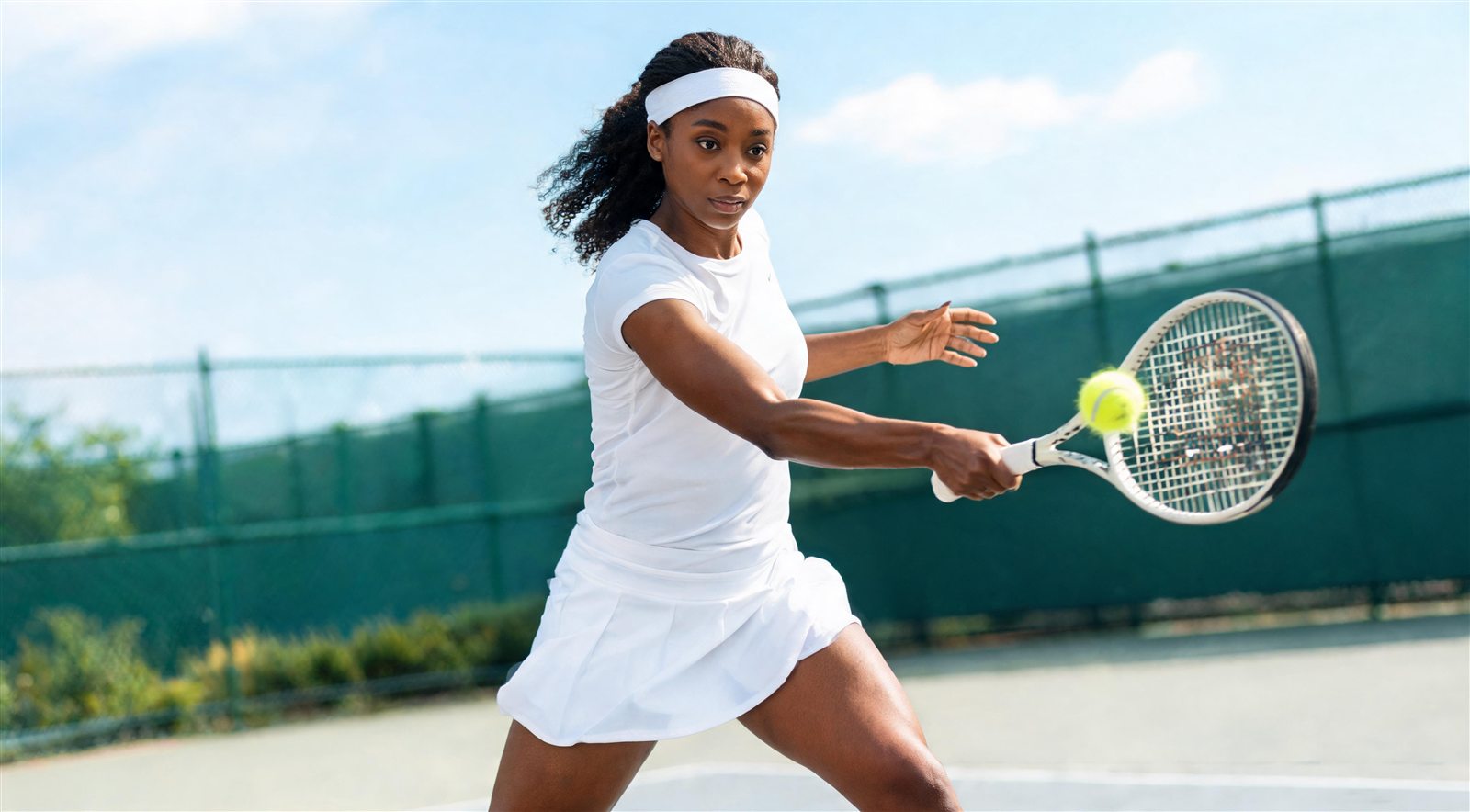 Athlete staying active outdoors